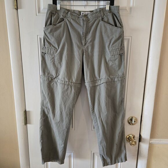 Columbia Omni-Shade Pants Sz 14 Convertible Hiking Outdoor Camping ZipOff Shorts - Picture 1 of 11
